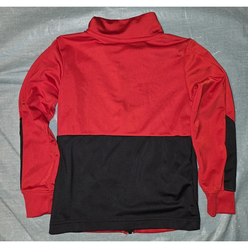 Boys Nike  Track Jacket Red Full Zip Youth Kids  - Size 4-5 Years - Picture 3 of 6
